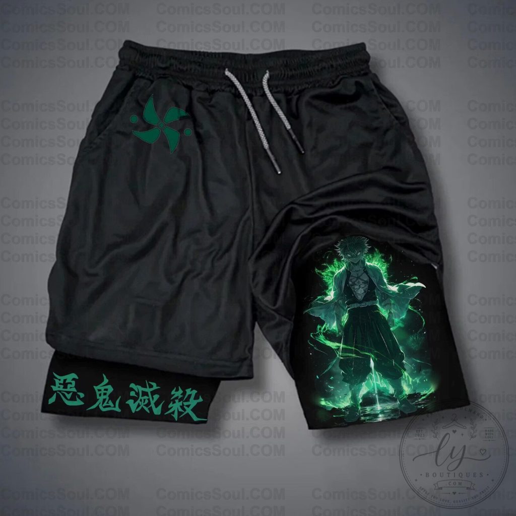 Demon Slayer Gyutaro Anime Graphic Streetwear Shorts Demon Slayer Gyutaro Anime Graphic Streetwear Shorts