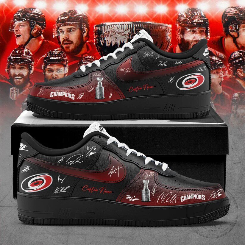 C.Hurricanes 2026 Stanley Cup Champions AF1 Sneakers - Exclusive Edition