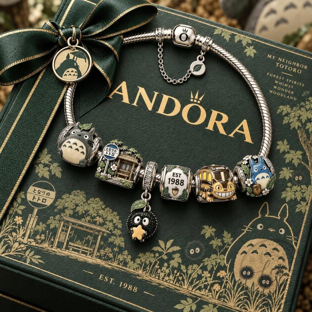 My Neighbor Totoro Forest Spirits Whimsy Woodland Charm Bracelet My Neighbor Totoro Forest Spirits Whimsy Woodland Charm Bracelet