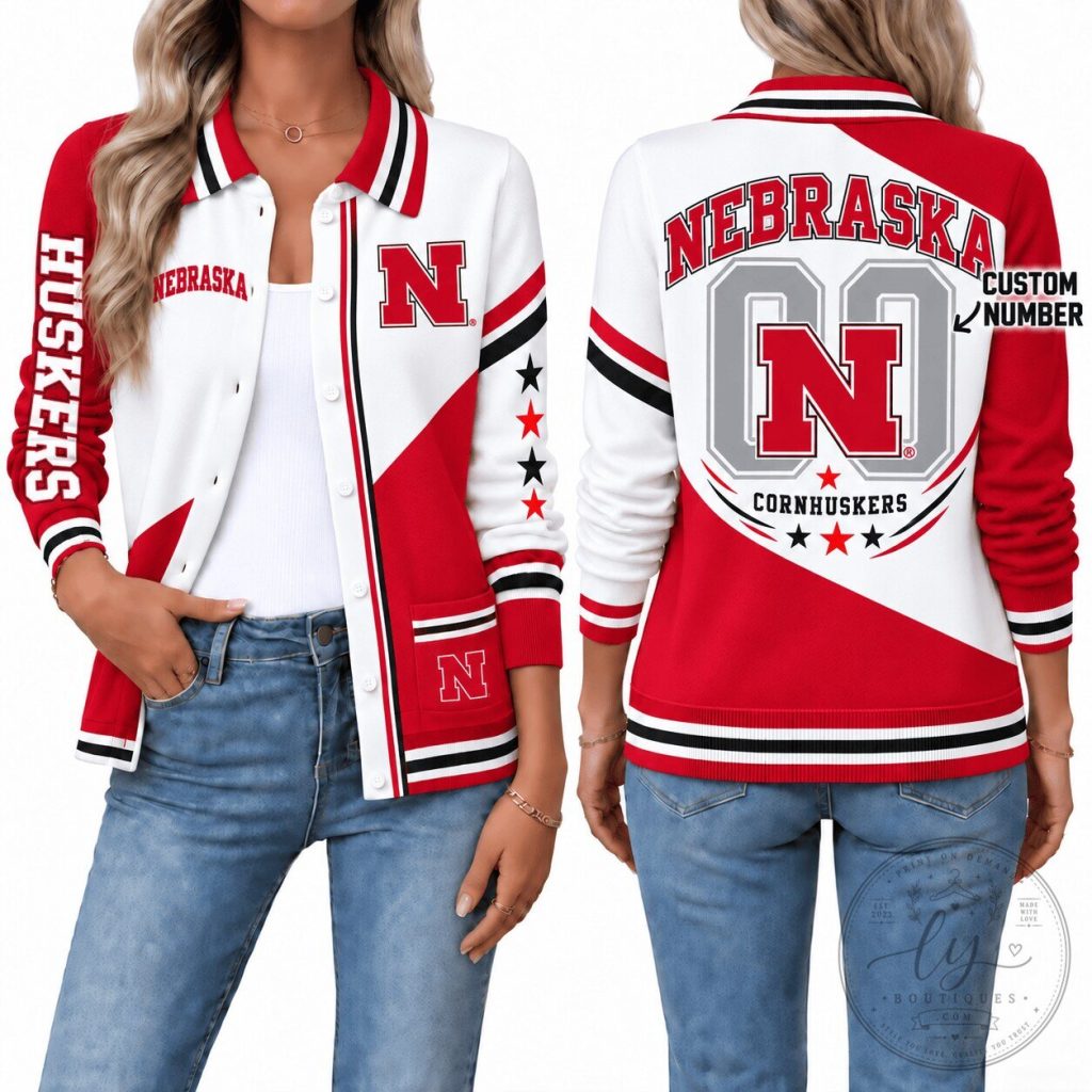 Nebraska Cornhuskers Custom Number Varsity Jacket Nebraska Cornhuskers Custom Number Varsity Jacket