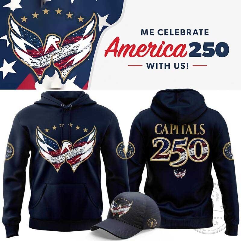 Washington Capitals America 250 Salute To Service Hoodie