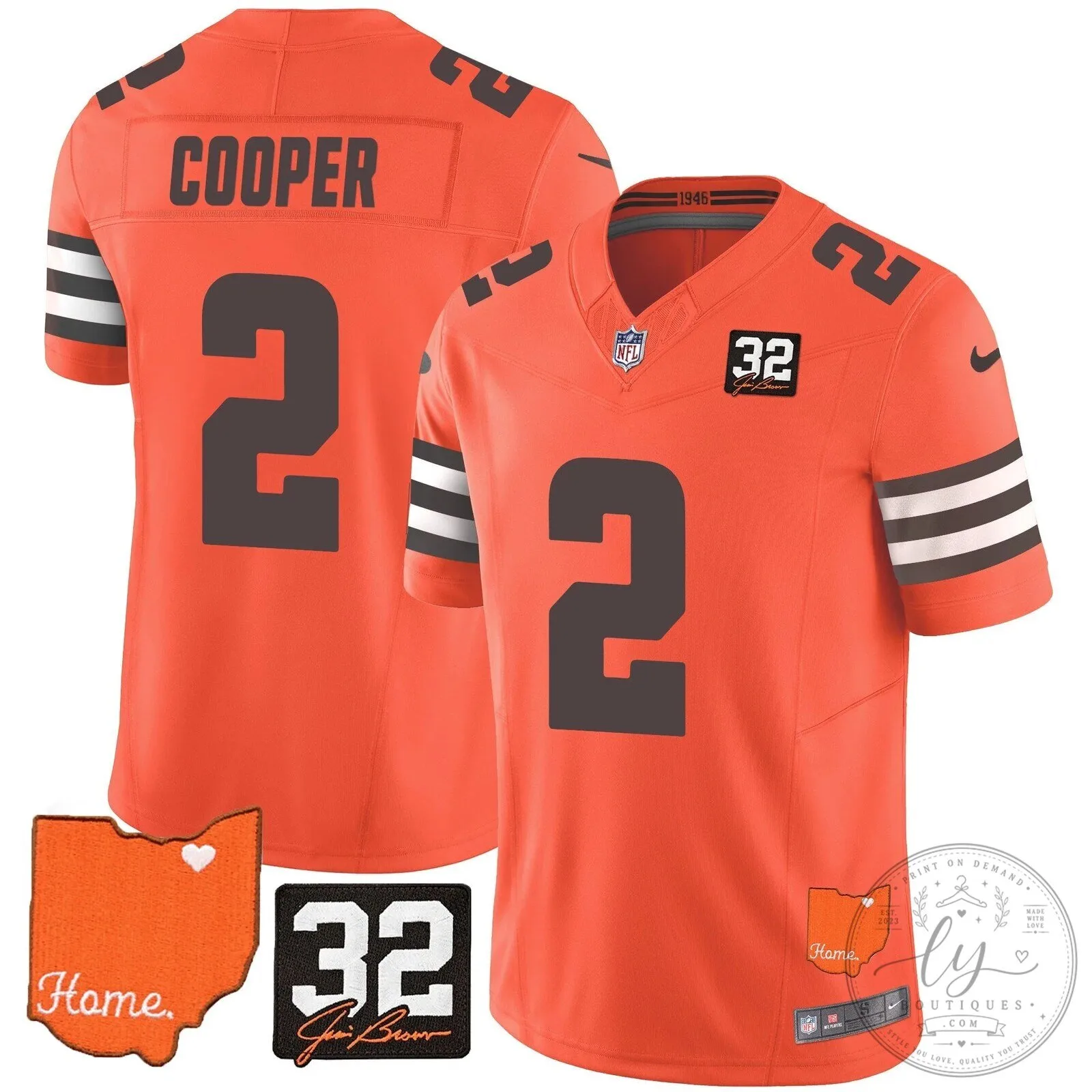 Jim Brown Memorial Home Patch Football Jersey for Cleveland Browns 90 Jim Brown Memorial Home Patch Football Jersey for Cleveland Browns