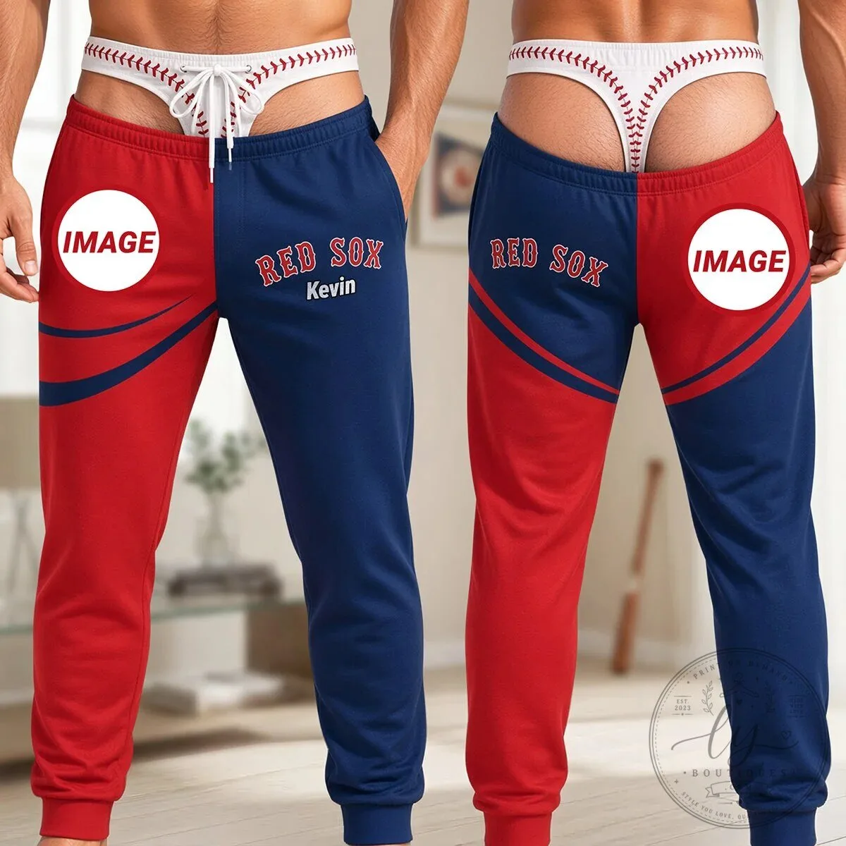 Boston Red Sox Personalized Baseball Fan Sweatpants for Men 9 Boston Red Sox Personalized Baseball Fan Sweatpants for Men