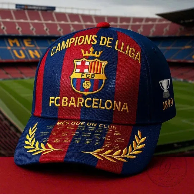 FC Barcelona Champions De Lliga Football Club Baseball Cap Hat