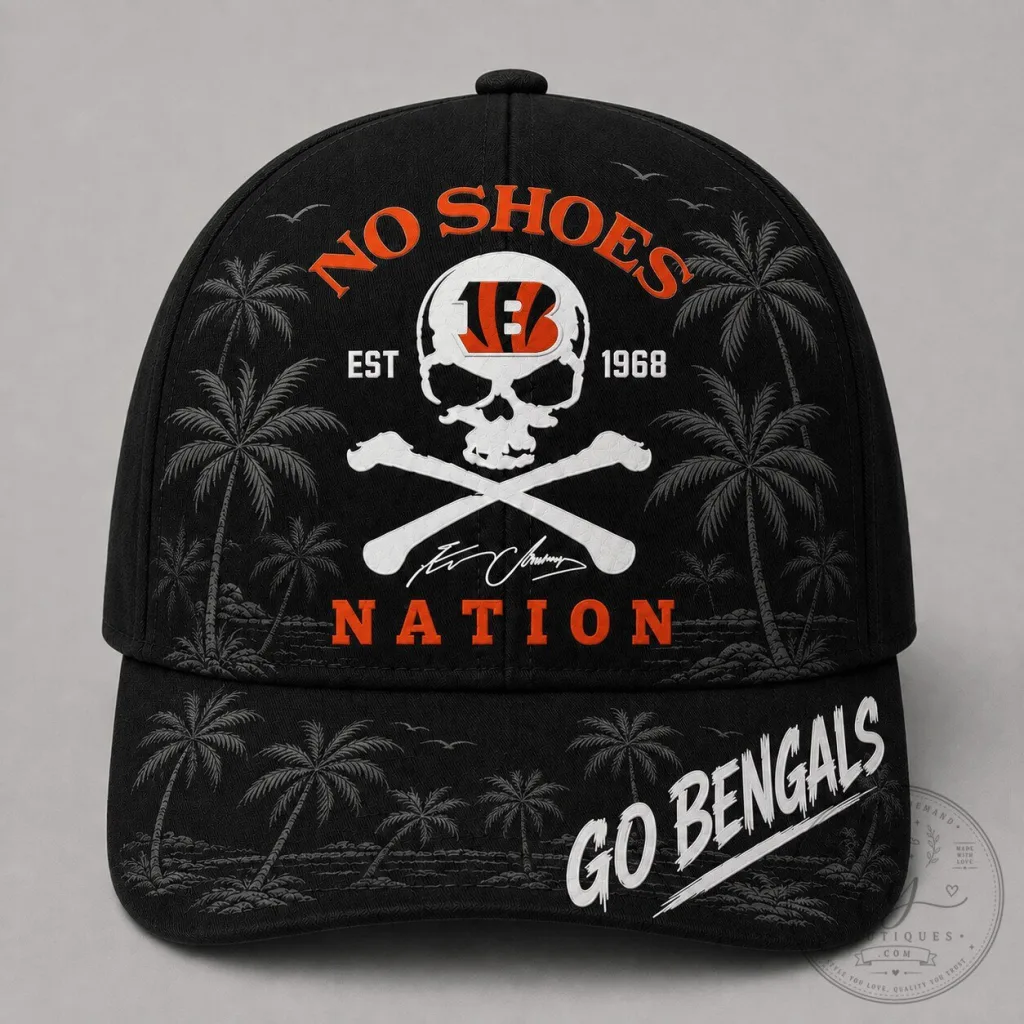 Kenny Chesney No Shoes Nation Cincinnati Bengals Football Cap Hat Kenny Chesney No Shoes Nation Cincinnati Bengals Football Cap Hat