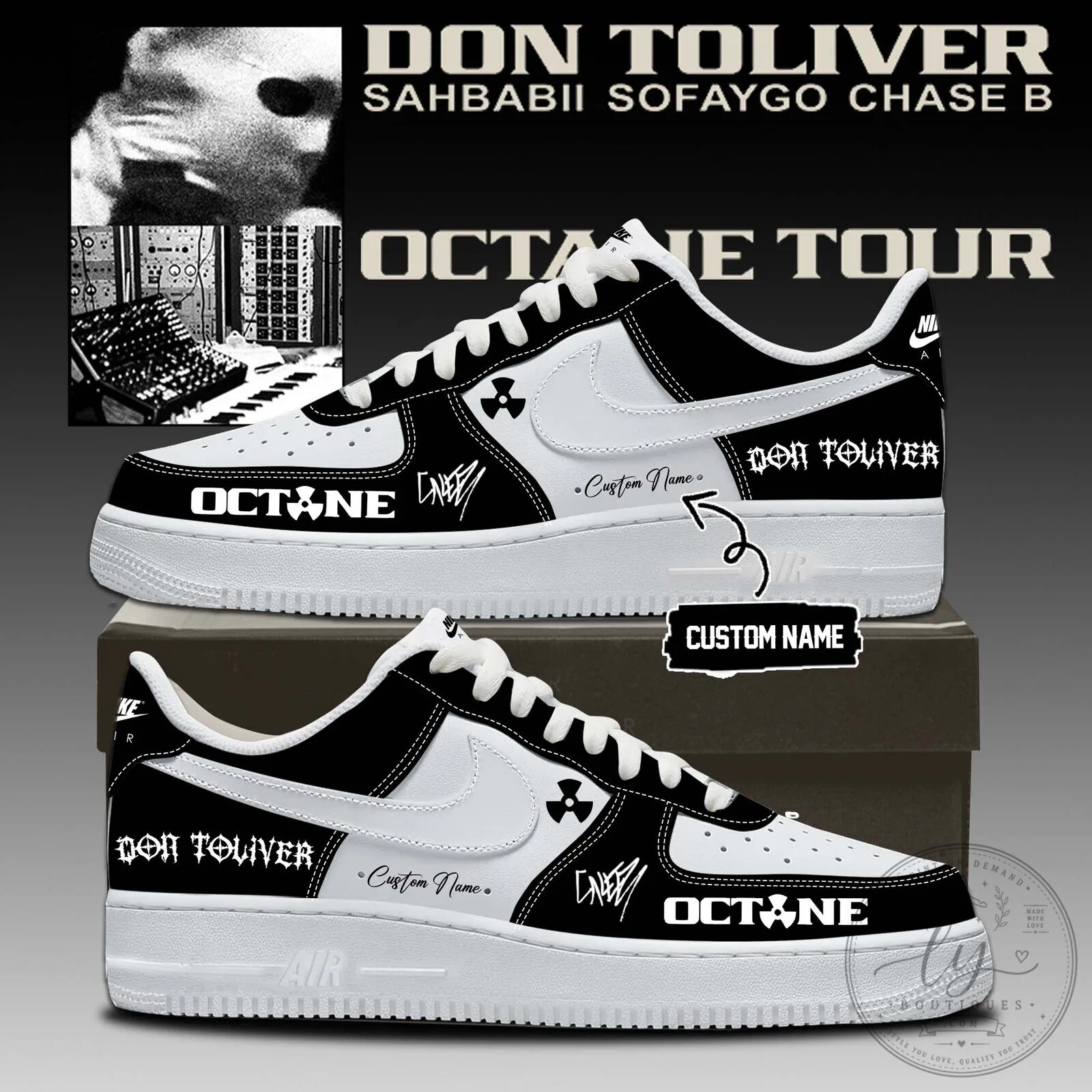 Don Toliver Octane Tour Custom Name Sneakers