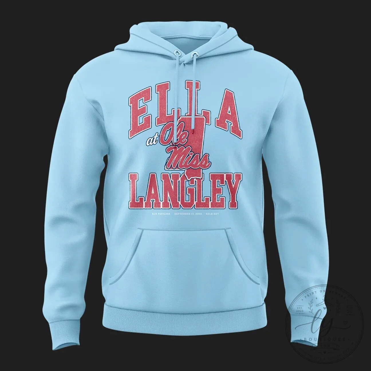 Ella Langley Ole Miss Rebels Choosin Oxford Concert Tour Light Blue Hoodie 10 Ella Langley Ole Miss Rebels Choosin Oxford Concert Tour Light Blue Hoodie