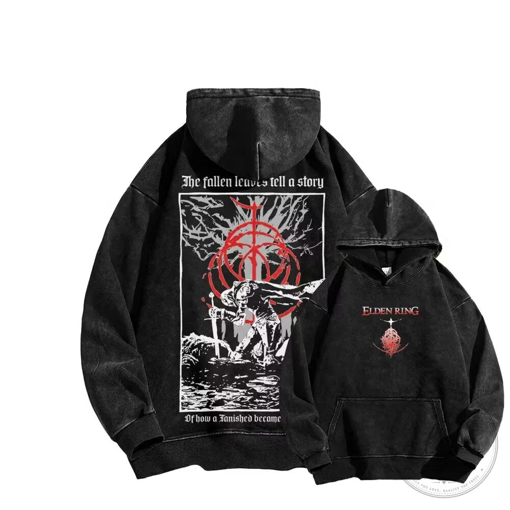 Elden Ring The Fallen Leaves Tell A Story Washed Hoodie