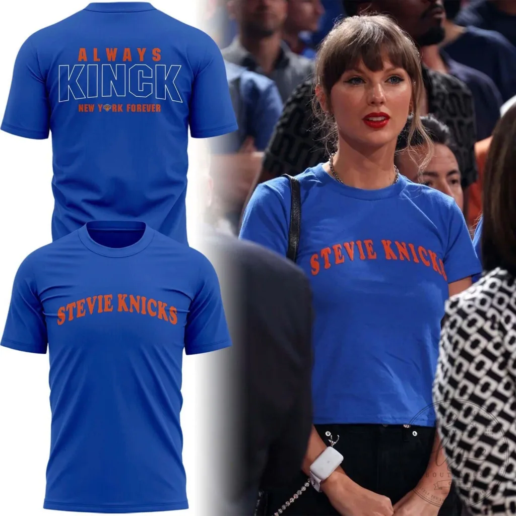 Taylor Swift Stevie Nicks T-Shirt New York Forever Always Kinck Blue