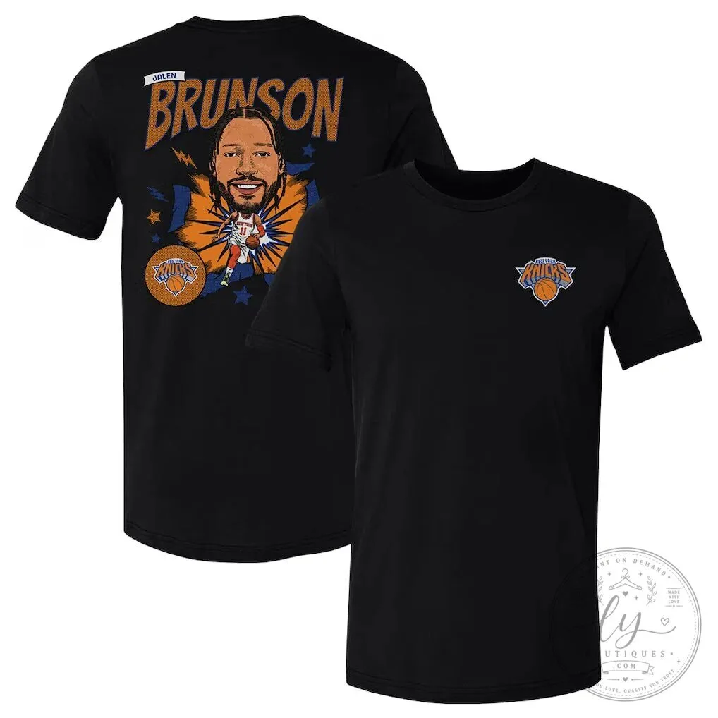 Jalen Brunson Shirt New York Knicks Basketball Caricature T-Shirt
