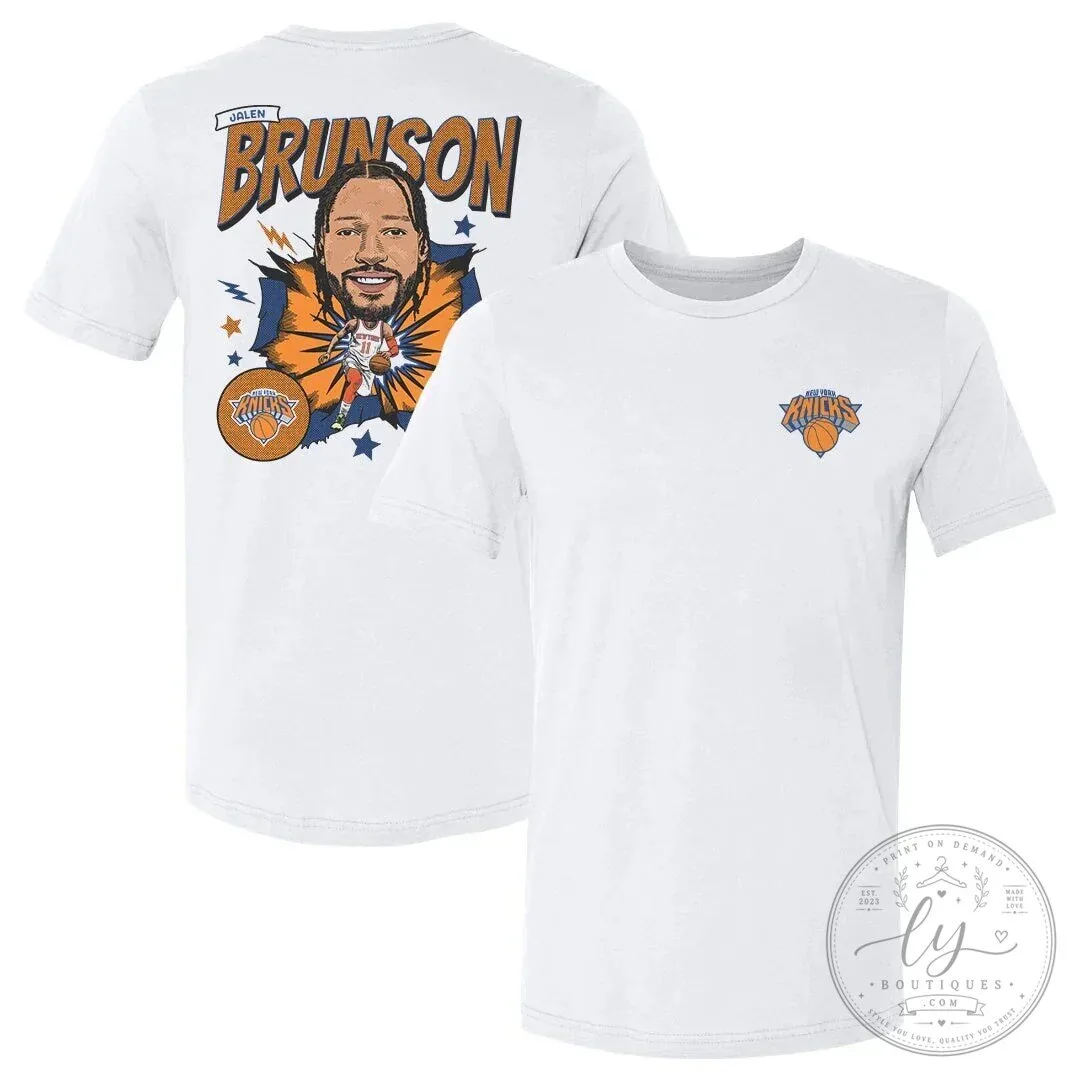 Jalen Brunson Shirt New York Knicks Basketball Caricature T-Shirt 8 Jalen Brunson Shirt New York Knicks Basketball Caricature T-Shirt