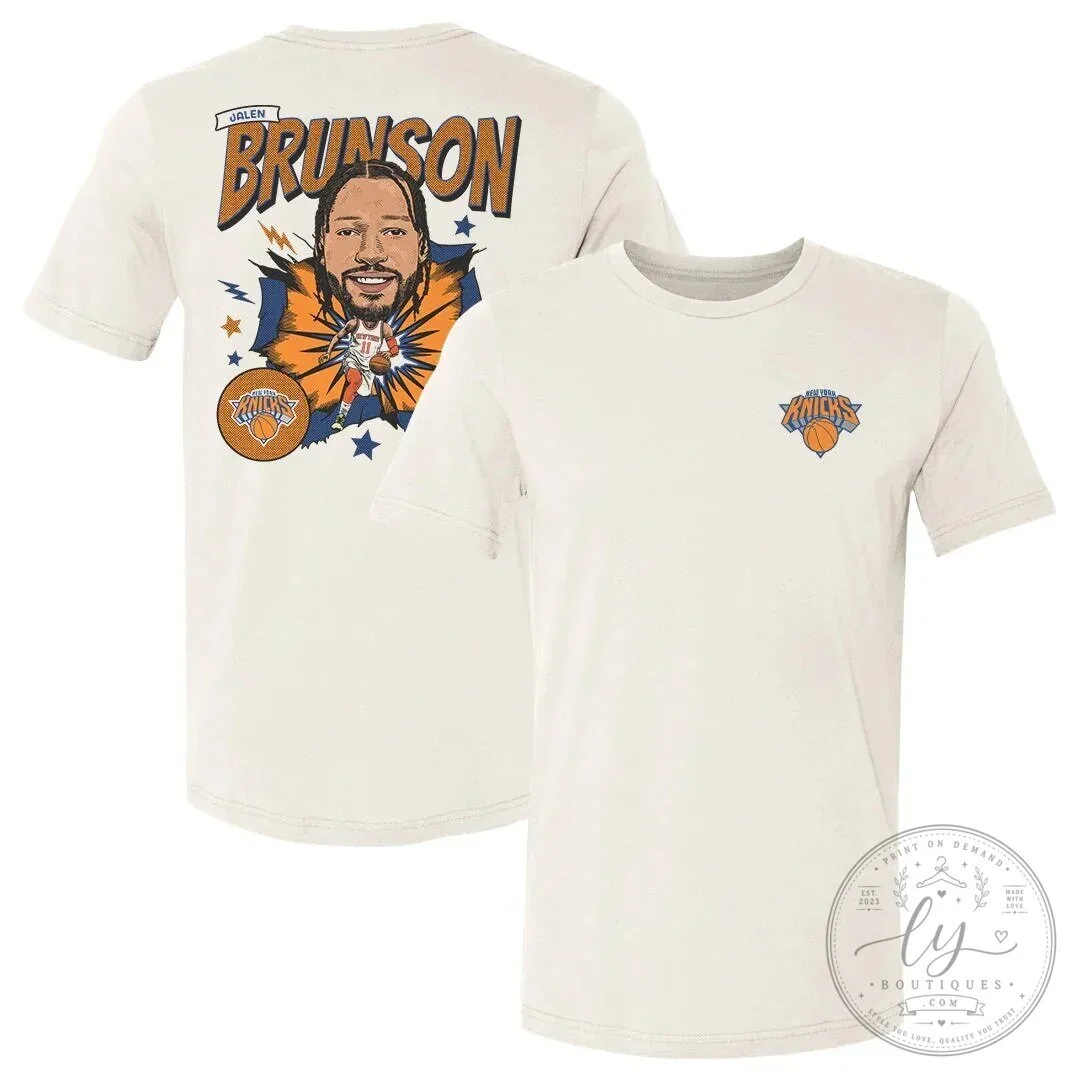Jalen Brunson Shirt New York Knicks Basketball Caricature T-Shirt 9 Jalen Brunson Shirt New York Knicks Basketball Caricature T-Shirt
