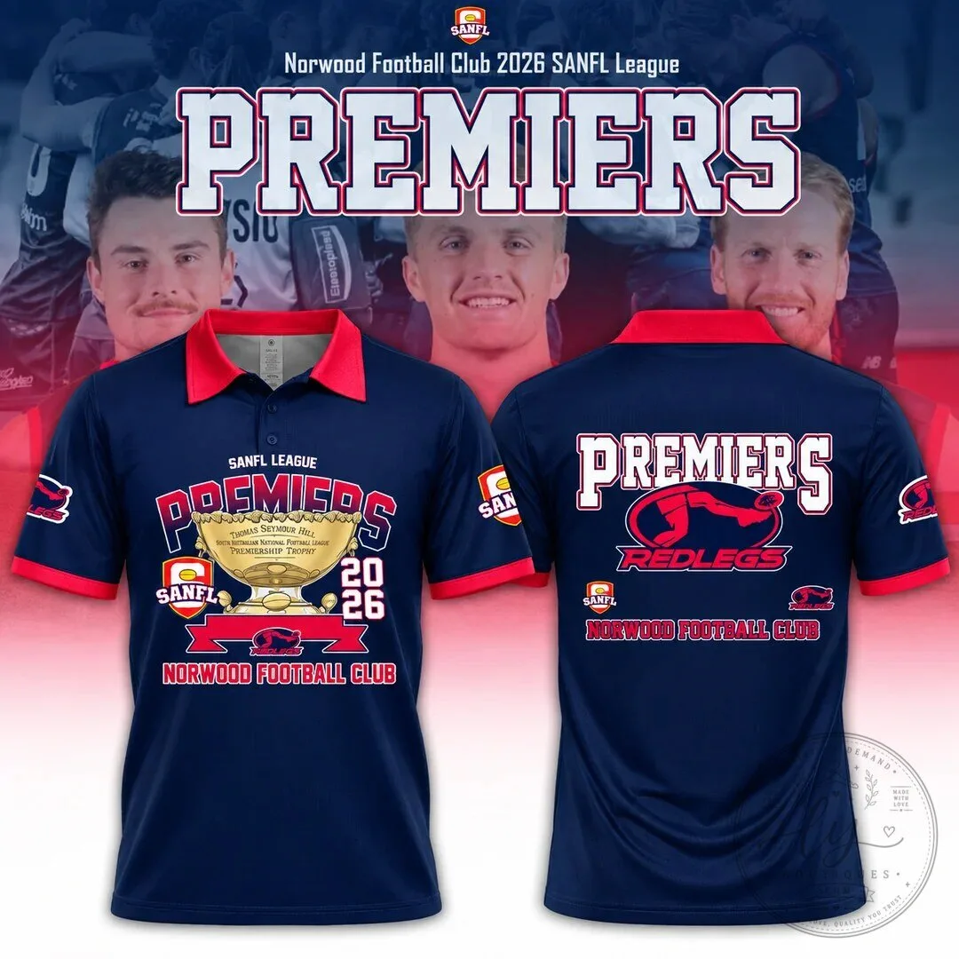 Norwood Football Club 2026 SANFL Premiers Redlegs Polo Shirt