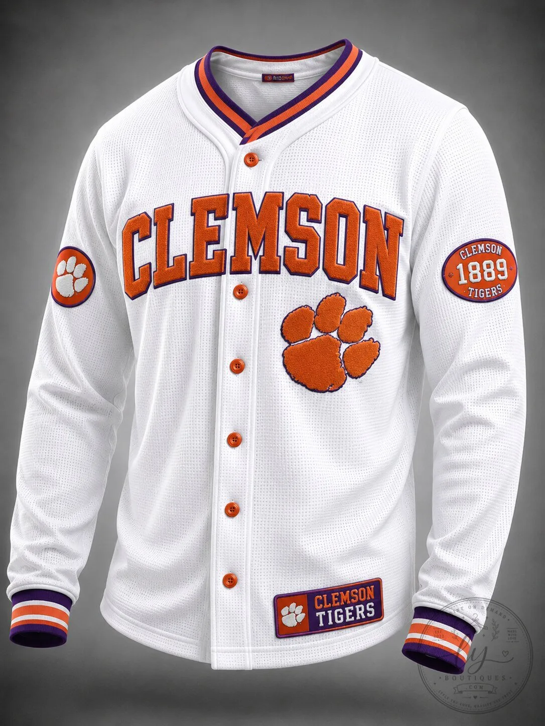 Clemson Tigers NCAA College Baseball Jersey