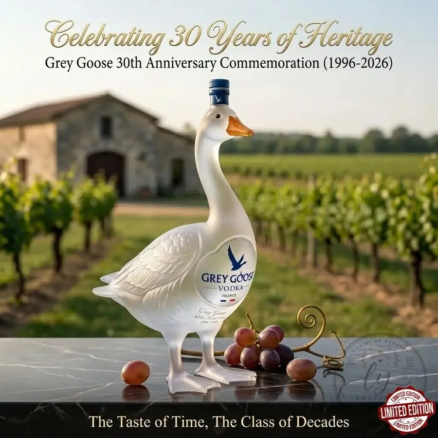Grey Goose Vodka 30th Anniversary Limited Edition Goose Bottle 9 Grey Goose Vodka 30th Anniversary Limited Edition Goose Bottle