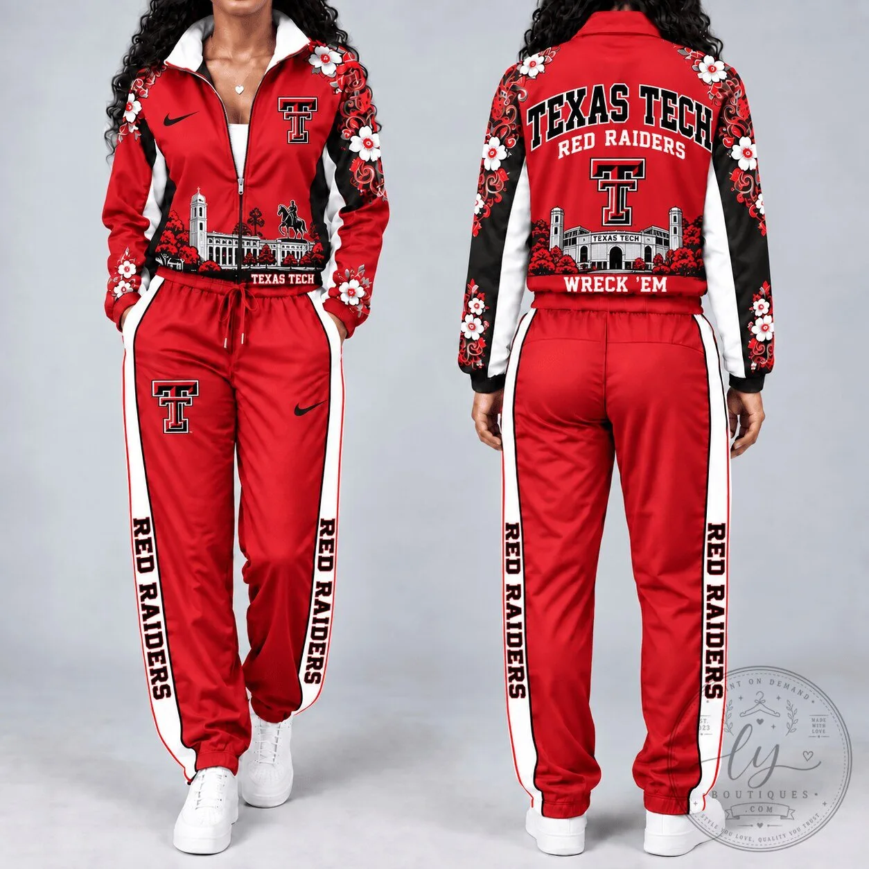 Texas Tech Red Raiders Stadium Heritage Full Zip Tracksuit Jacket and Pants Set