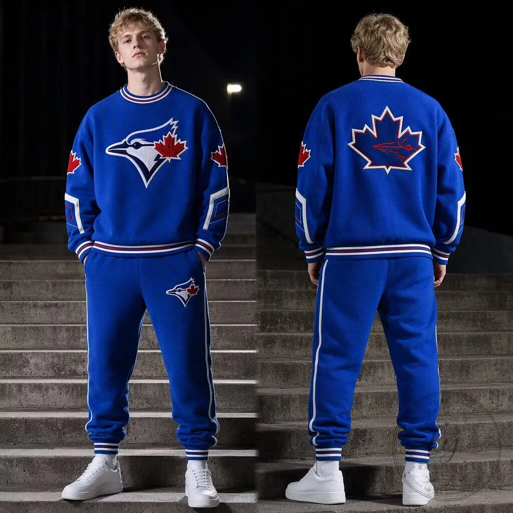 Toronto Blue Jays Baseball Team Logo Crewneck Sweatshirt
