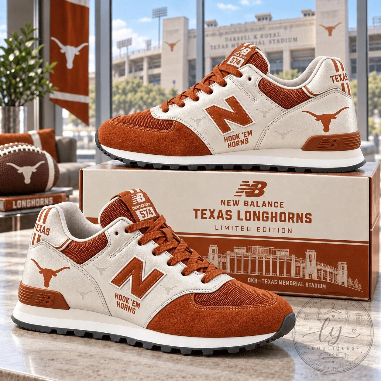 Texas Longhorns New Balance 574 Hook 'Em Horns NCAA College Sneakers 1 Texas Longhorns New Balance 574 Hook 'Em Horns NCAA College Sneakers