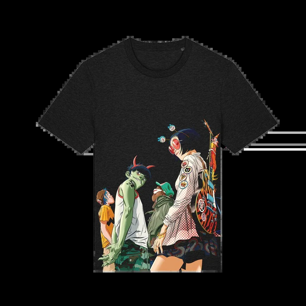 Gorillaz Band Members Graphic Print T-Shirt