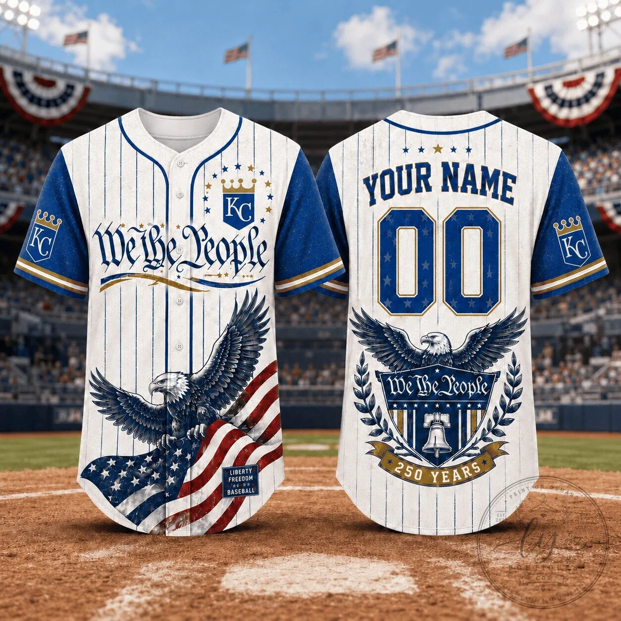 We The People Baseball Jersey Personalized With Your Name And Number