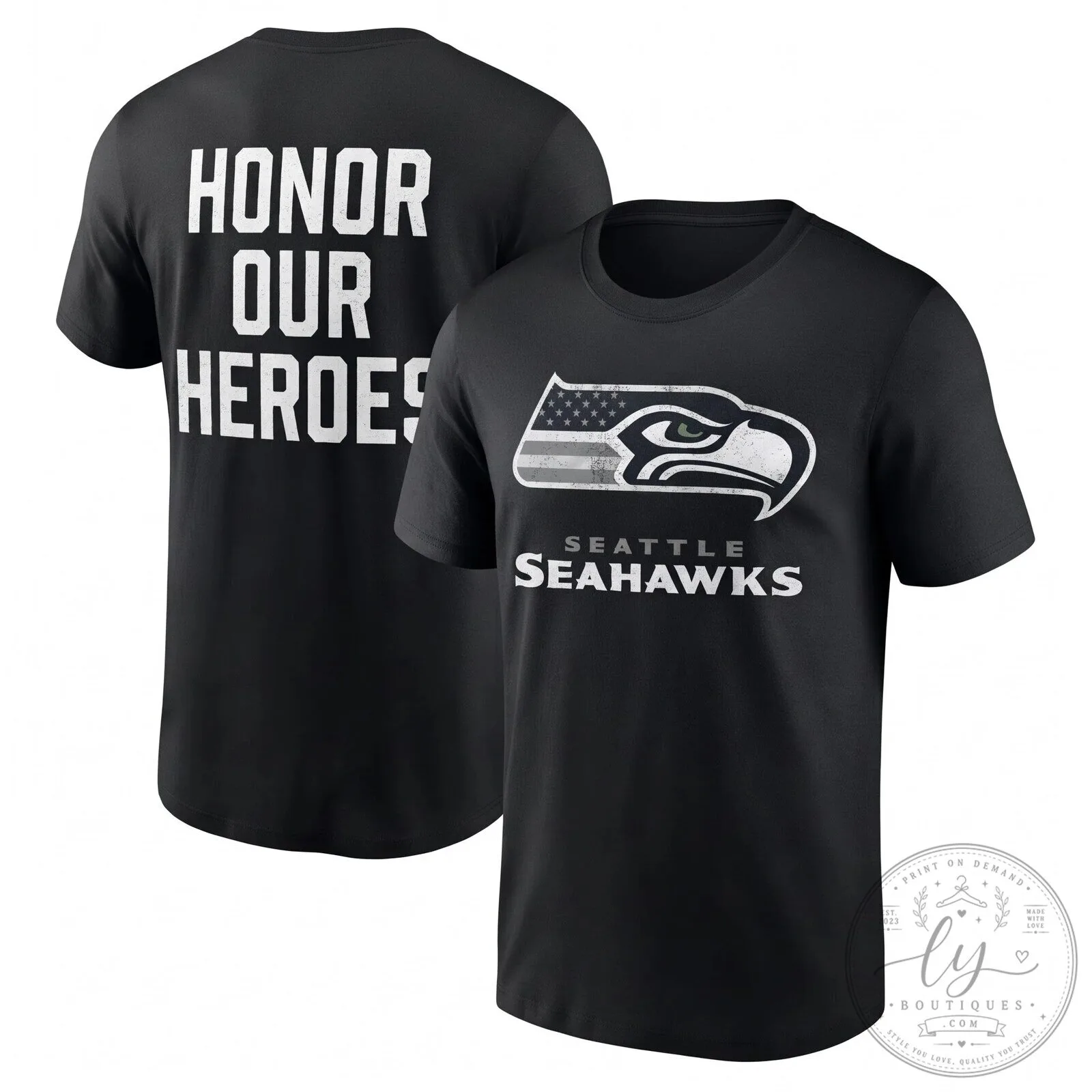 Military Green T-Shirt from Seattle Seahawks Salute to Service Honoring Our Heroes 12 Military Green T-Shirt from Seattle Seahawks Salute to Service Honoring Our Heroes