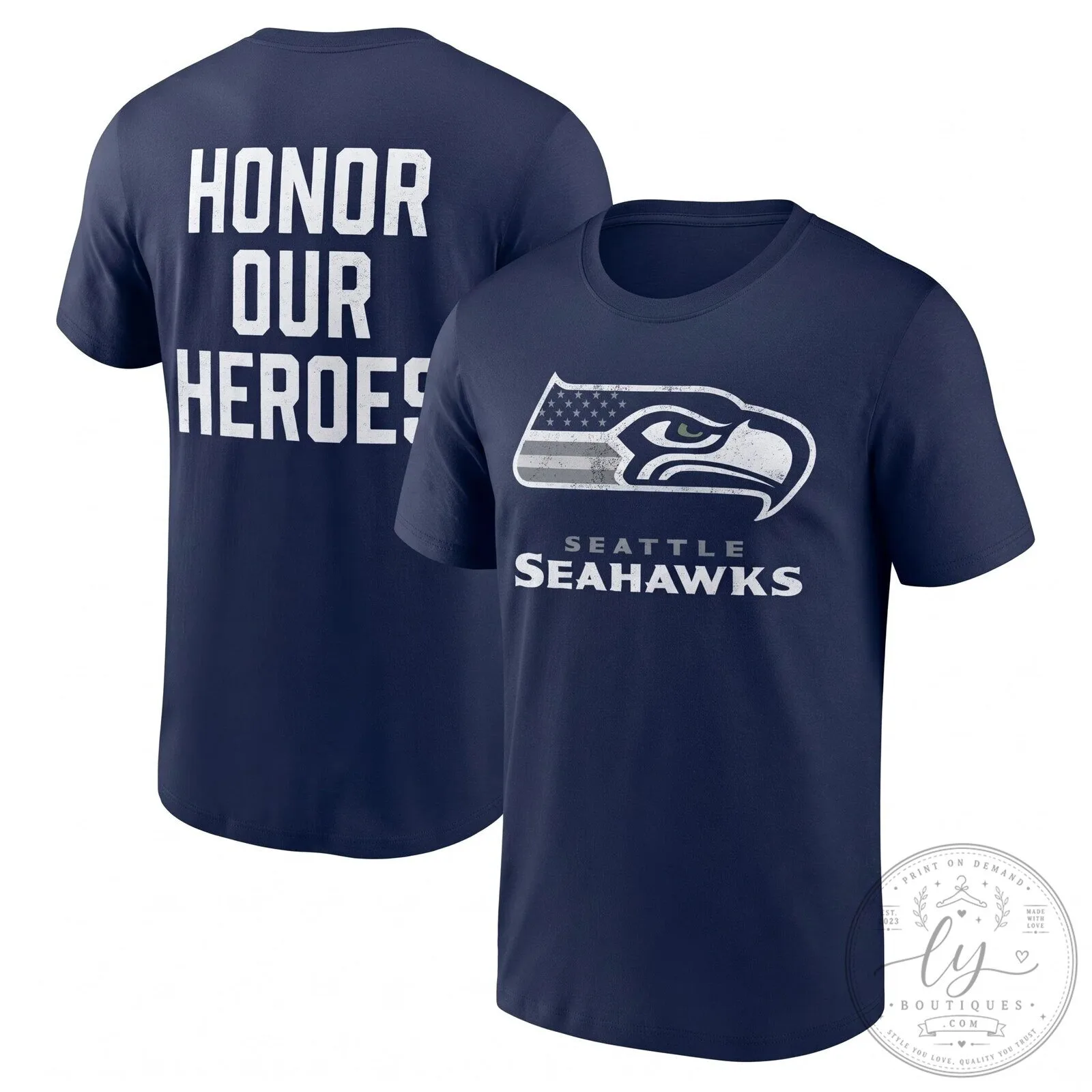 Military Green T-Shirt from Seattle Seahawks Salute to Service Honoring Our Heroes 13 Military Green T-Shirt from Seattle Seahawks Salute to Service Honoring Our Heroes