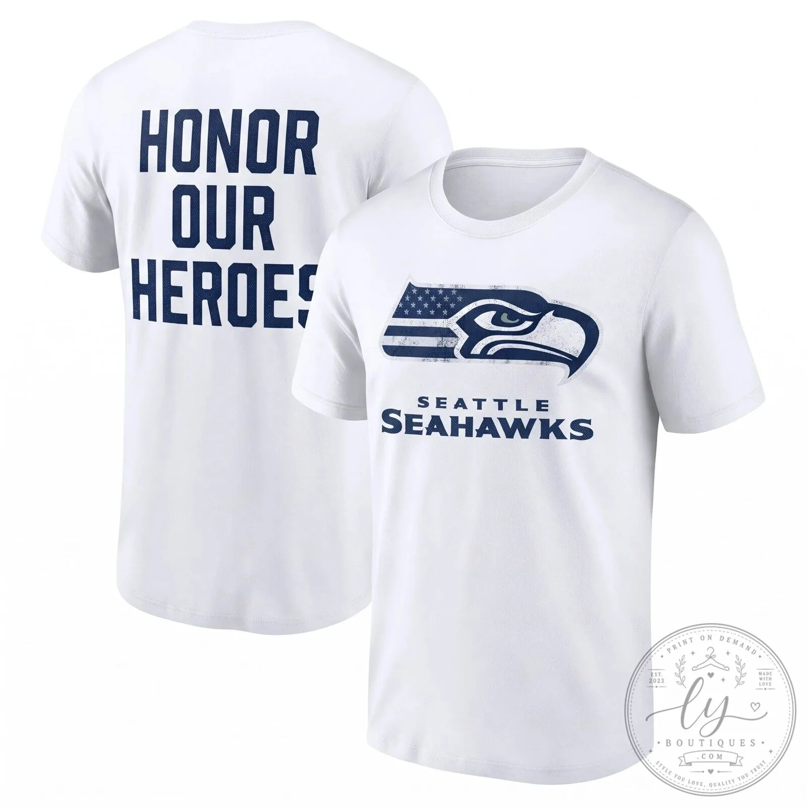 Military Green T-Shirt from Seattle Seahawks Salute to Service Honoring Our Heroes 14 Military Green T-Shirt from Seattle Seahawks Salute to Service Honoring Our Heroes