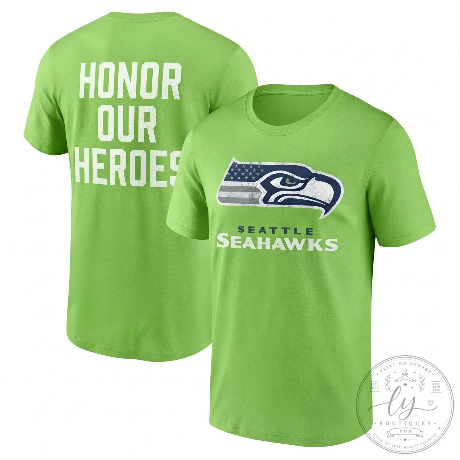 Military Green T-Shirt from Seattle Seahawks Salute to Service Honoring Our Heroes 15 Military Green T-Shirt from Seattle Seahawks Salute to Service Honoring Our Heroes