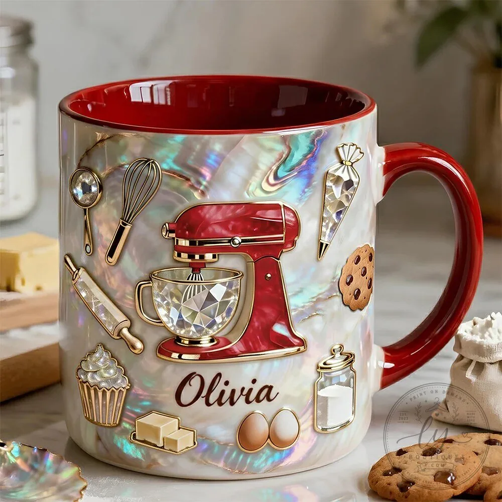 Personalized Baker's Dream Kitchen Utensils Coffee Mug