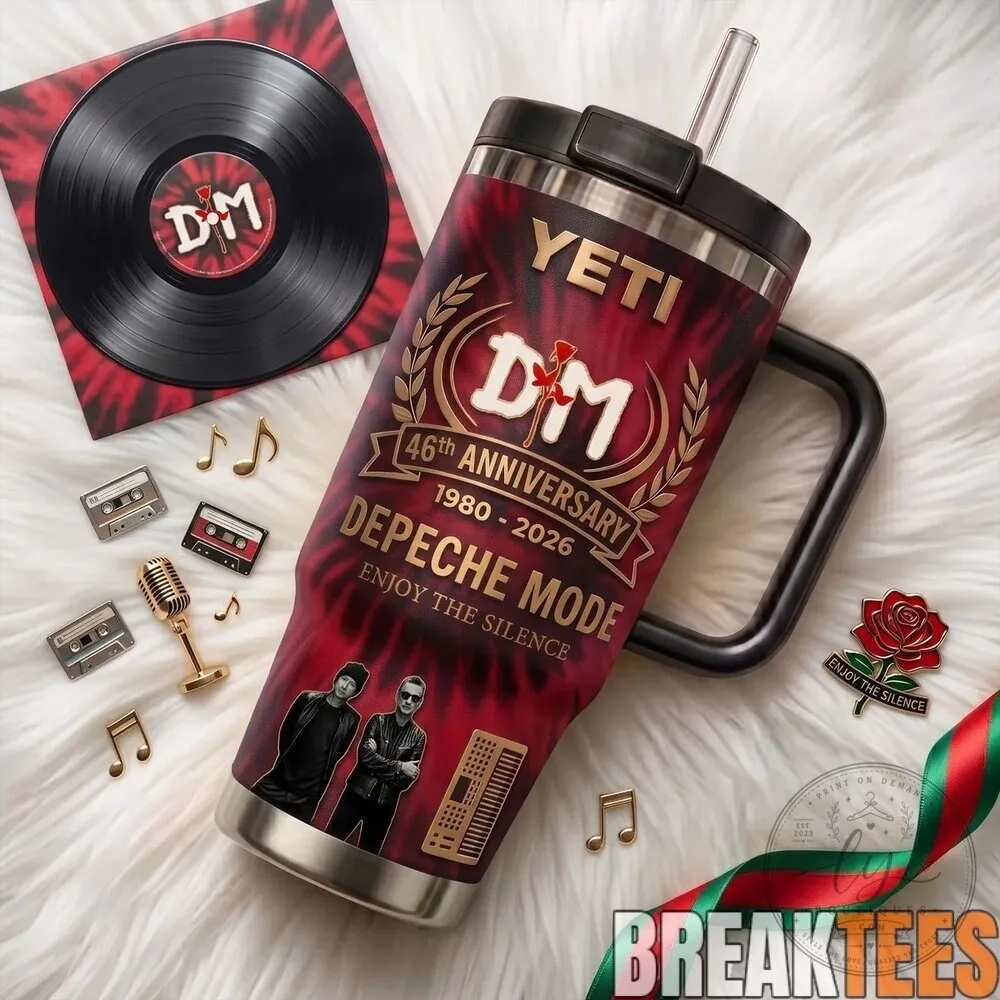 Depeche Mode 46th Anniversary 1980-2026 Band Legacy Edition Tumbler 8 Depeche Mode 46th Anniversary 1980-2026 Band Legacy Edition Tumbler