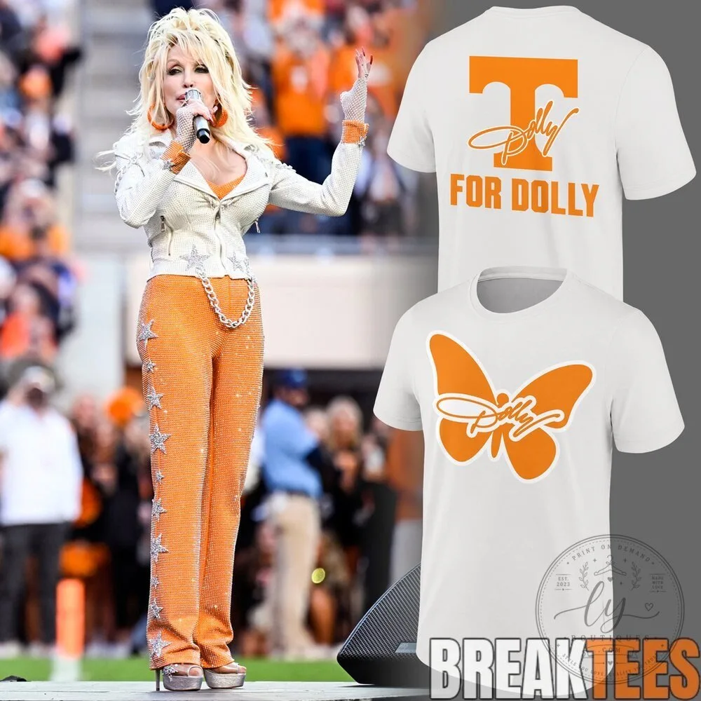 Dolly Parton Tennessee Volunteers For Dolly Butterfly T-Shirt