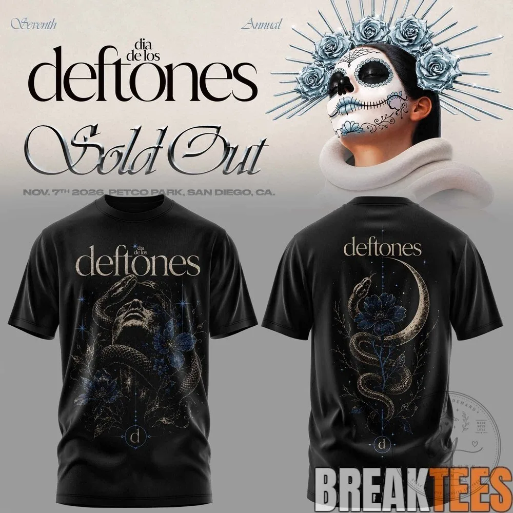Deftones Dia De Los Deftones Seventh Annual Concert T-Shirt 9 Deftones Dia De Los Deftones Seventh Annual Concert T-Shirt