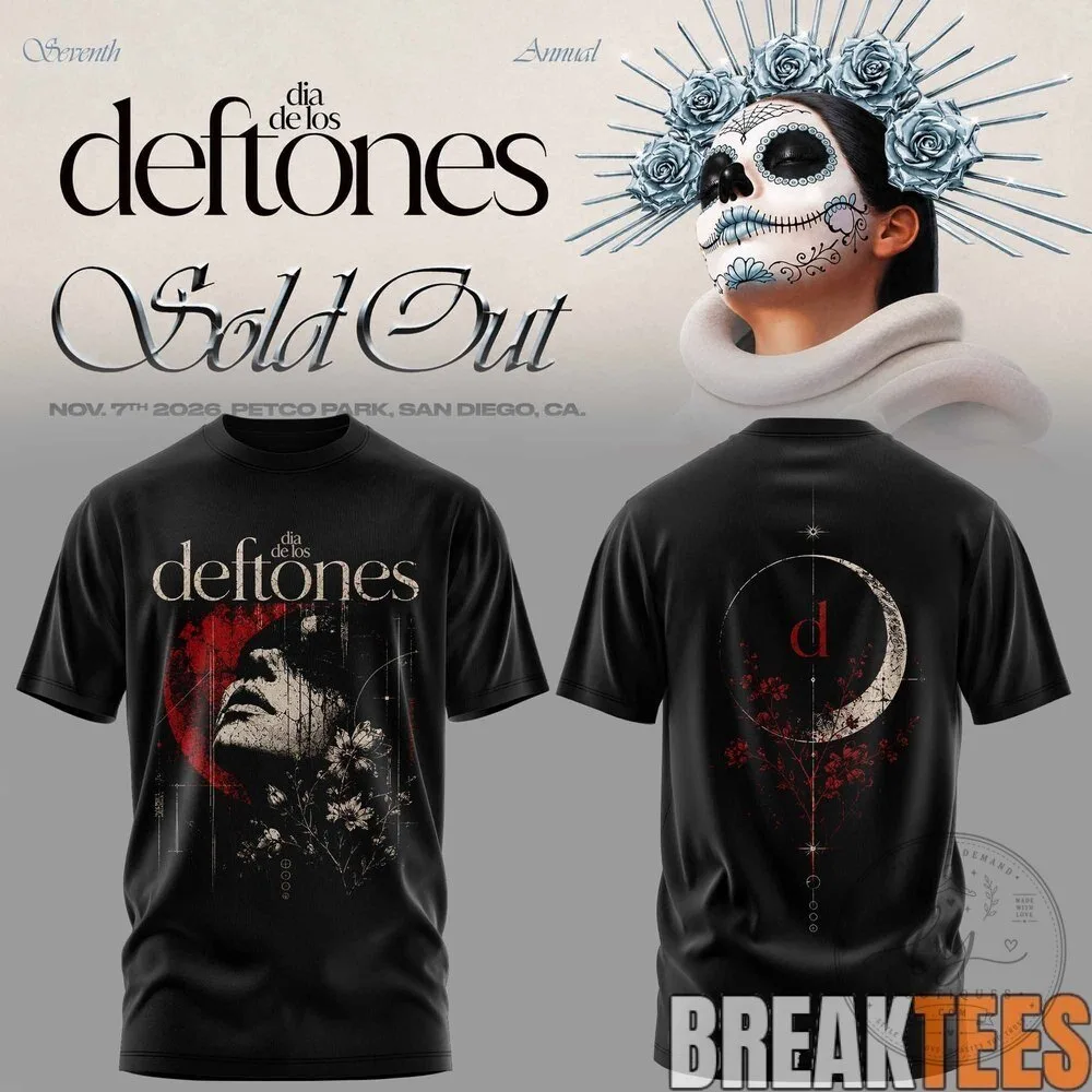 Deftones Dia De Los Deftones Seventh Annual Concert T-Shirt 10 Deftones Dia De Los Deftones Seventh Annual Concert T-Shirt