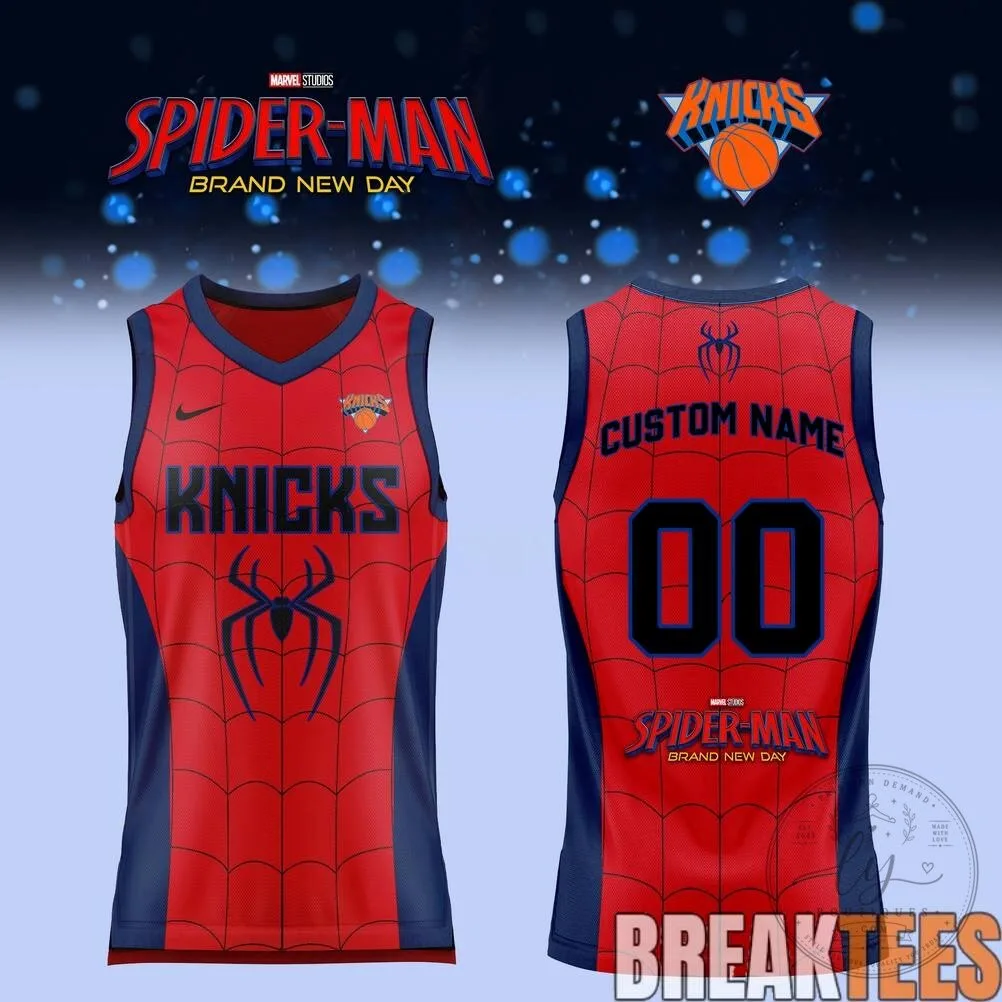 New York Knicks Spider-Man Brand New Day Basketball Jersey