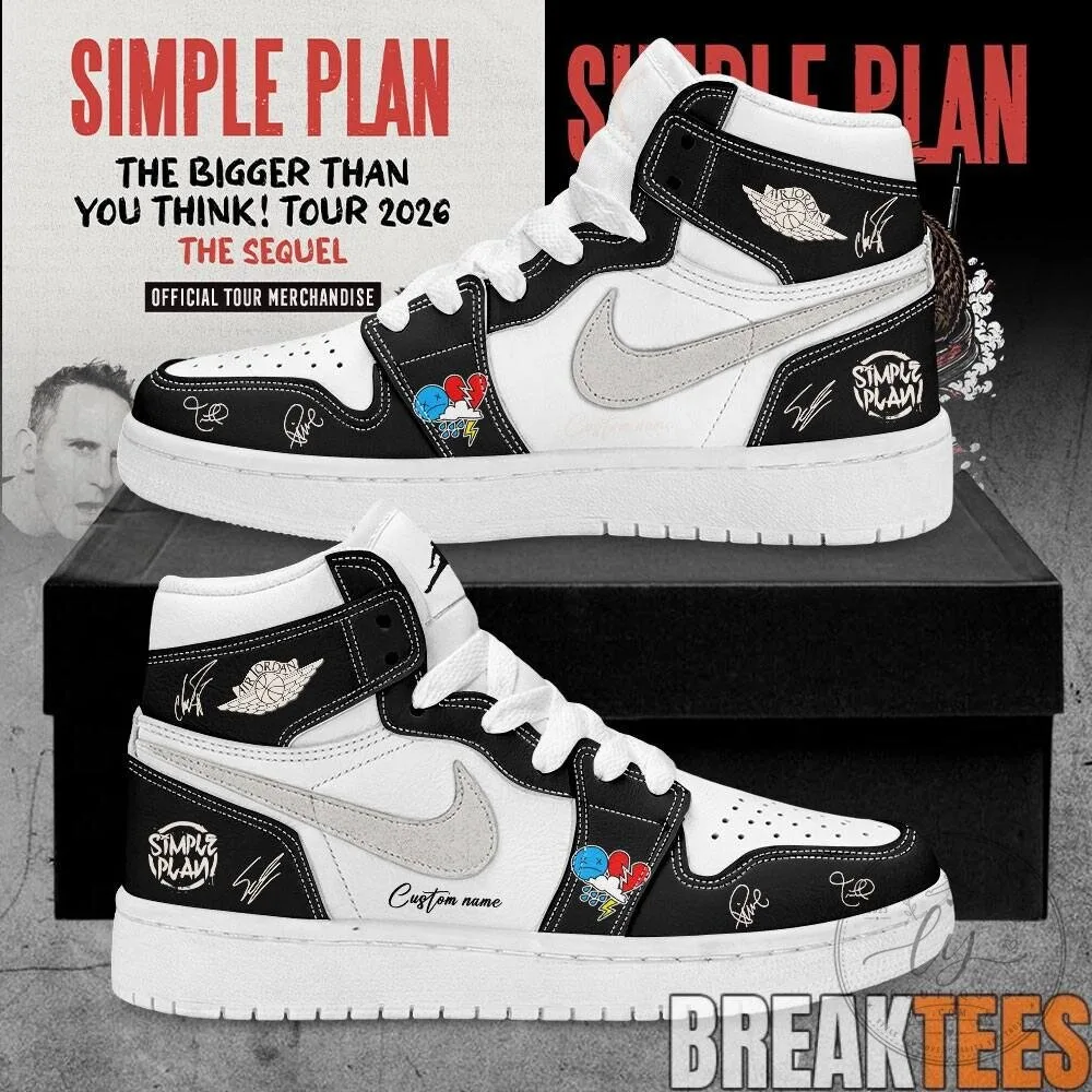 Simple Plan The Bigger Than You Think Tour 2026 The Sequel Official Merchandise Shoes 12 Simple Plan The Bigger Than You Think Tour 2026 The Sequel Official Merchandise Shoes