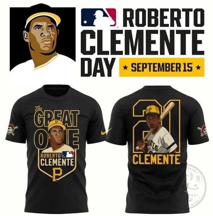 Pittsburgh Pirates Roberto Clemente Day The Great One T-Shirt