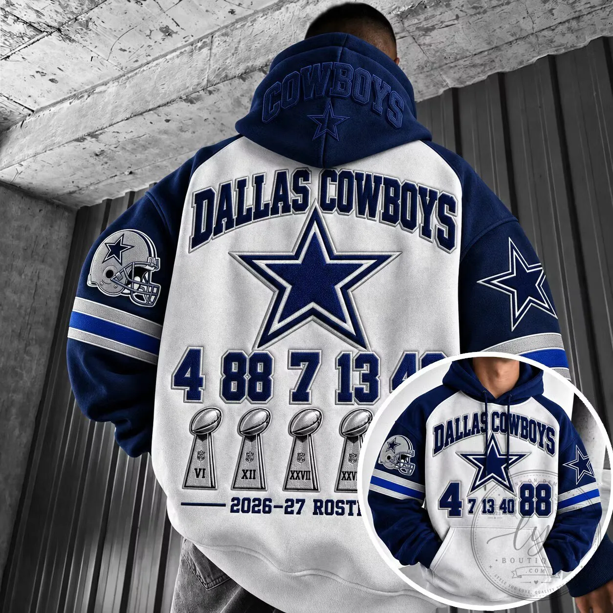 Dallas Cowboys Super Bowl Champions Commemorative Hoodie