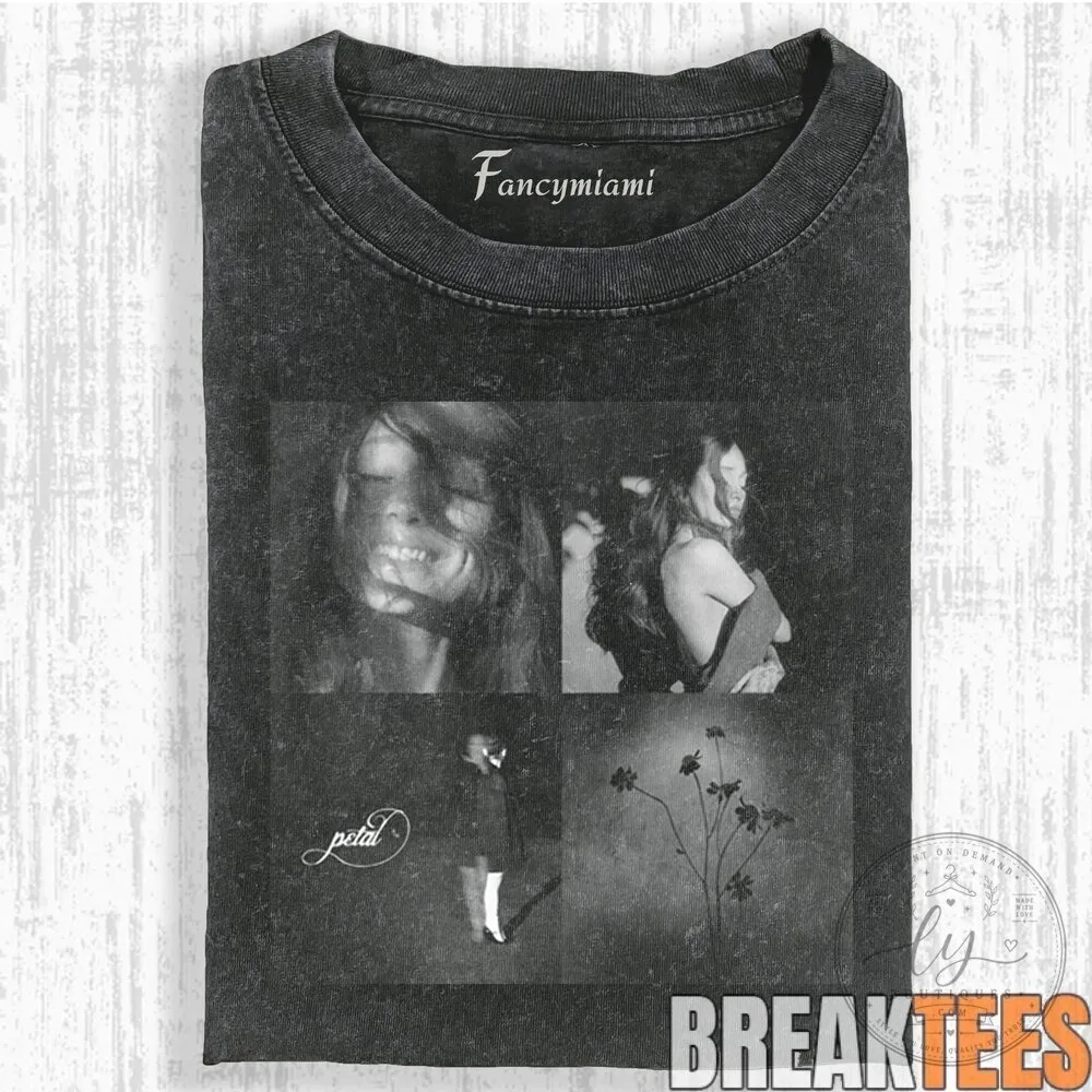 Ariana Grande Glamour Chair Pose Black Washed Cotton T-Shirt 17 Ariana Grande Glamour Chair Pose Black Washed Cotton T-Shirt
