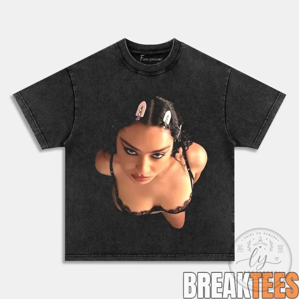 Ariana Grande Glamour Chair Pose Black Washed Cotton T-Shirt 23 Ariana Grande Glamour Chair Pose Black Washed Cotton T-Shirt