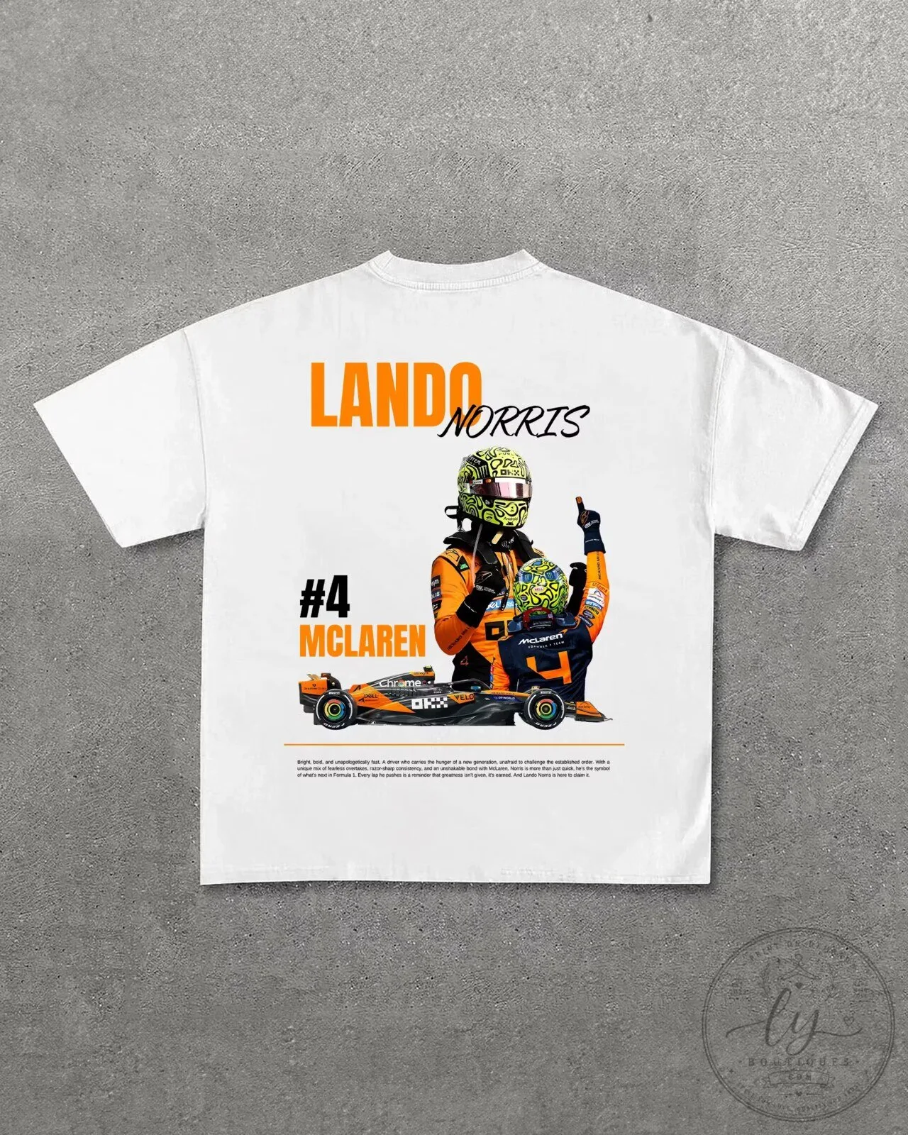 Lando Norris McLaren Formula One Racing Driver T-Shirt