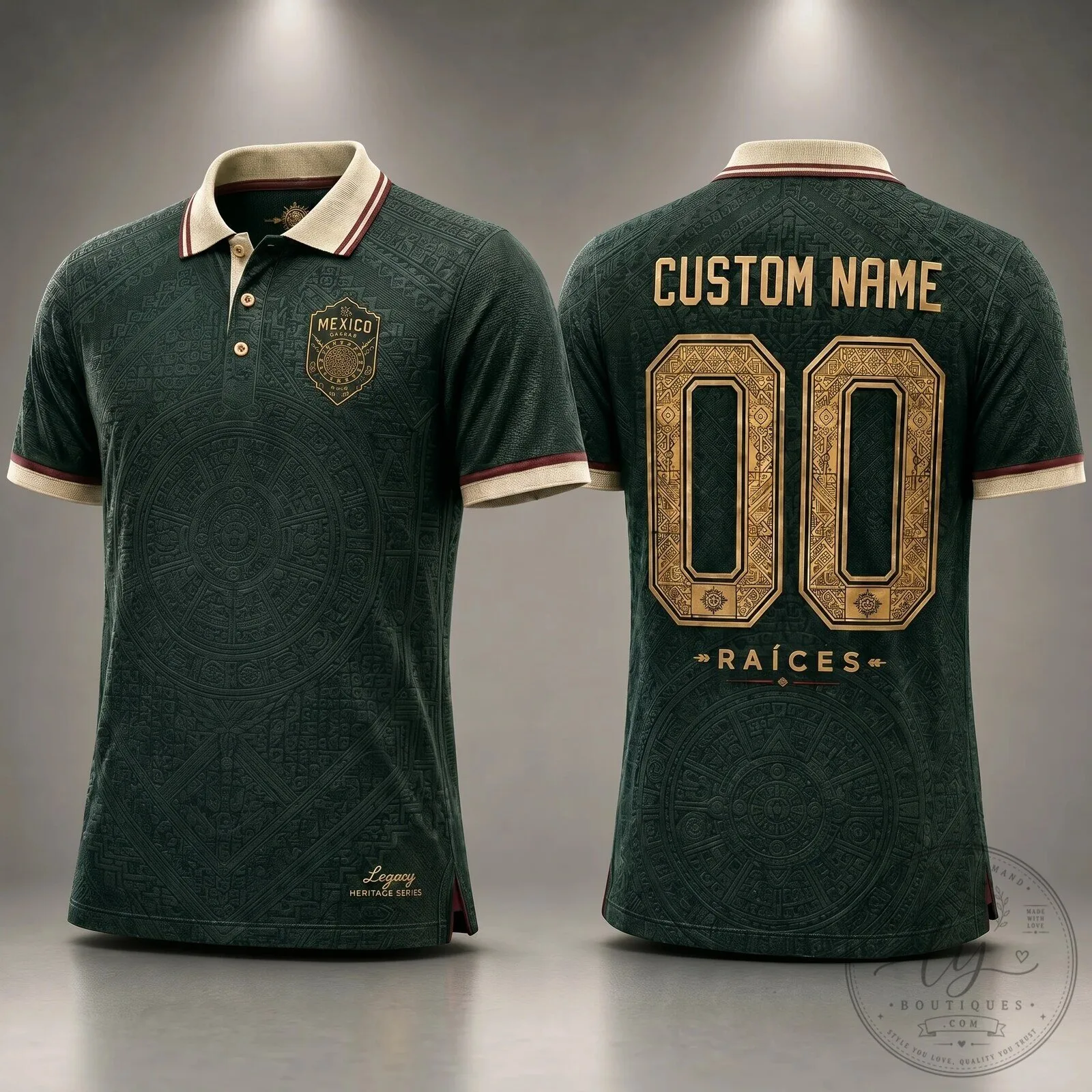 Mexico Soccer Heritage Series Custom Name Number Football Jersey 11 Mexico Soccer Heritage Series Custom Name Number Football Jersey