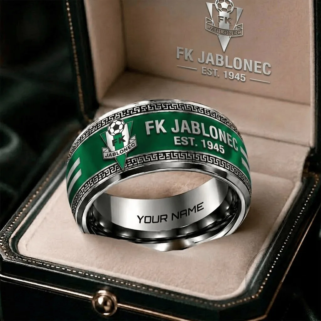 FK Jablonec Czech First League Personalized Football Club Ring