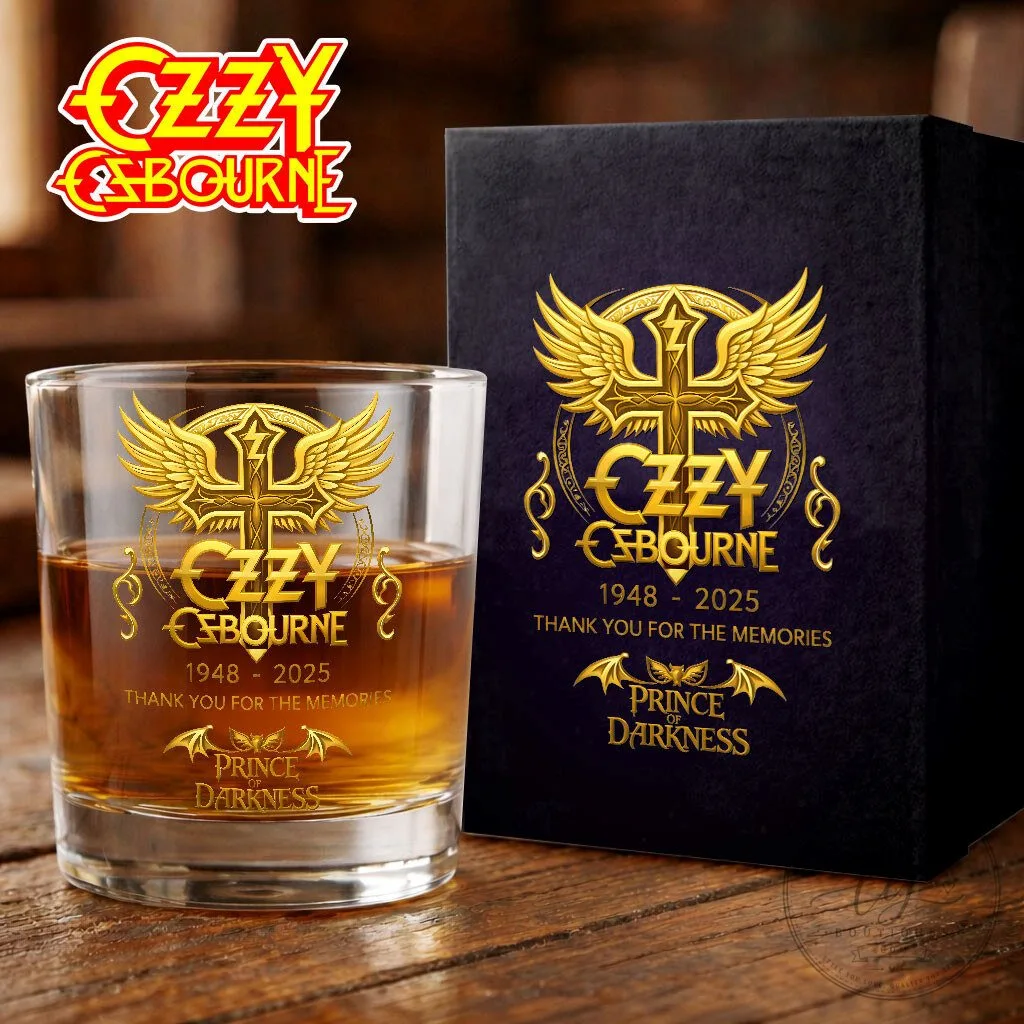 Thank You For The Memories Drinking Glass featuring Ozzy Osbourne, Prince of Darkness 5 Thank You For The Memories Drinking Glass featuring Ozzy Osbourne, Prince of Darkness