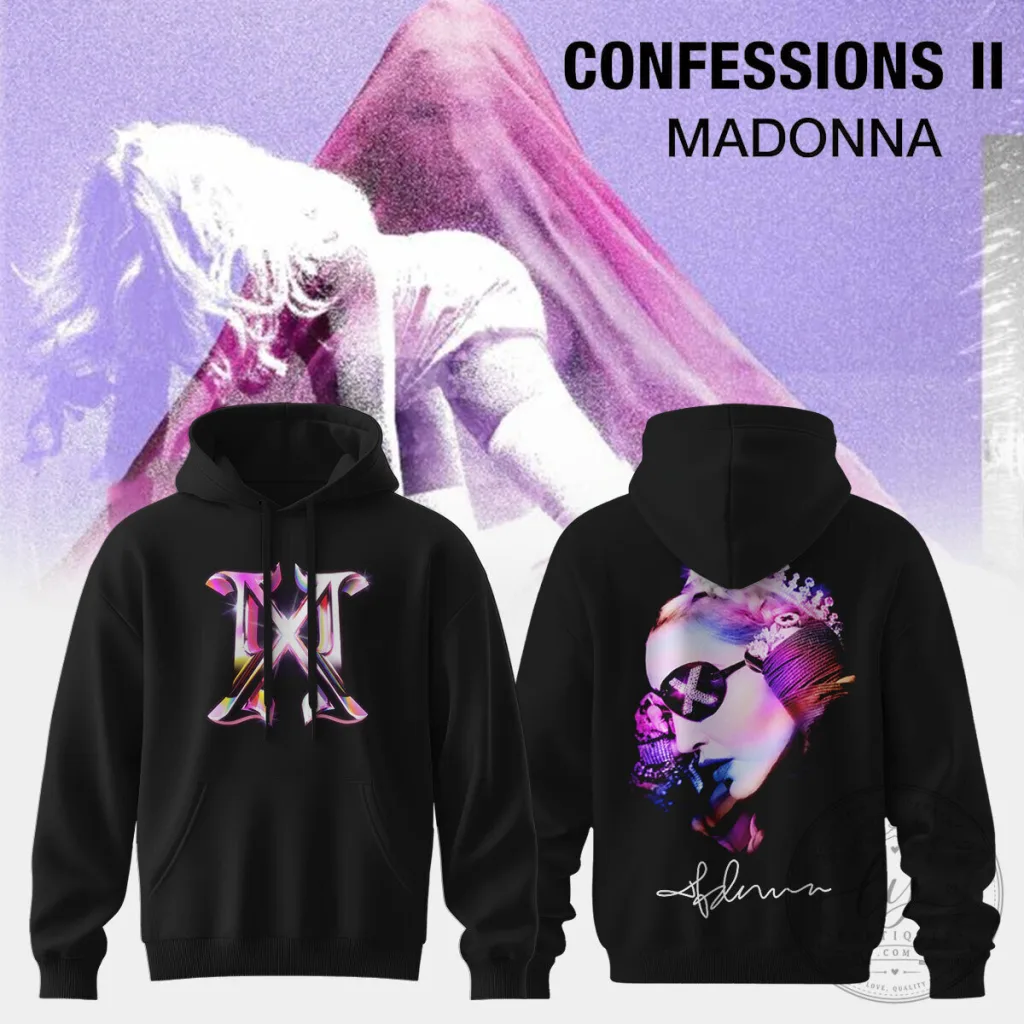,.Madonna ” Confessions II ” – Hoodie 1 ,.Madonna ” Confessions II ” – Hoodie 1