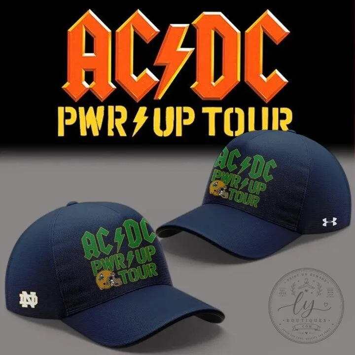 2026 Concert Schedule T-Shirt for AC/DC Power Up Tour - Notre Dame Football Theme 12 2026 Concert Schedule T-Shirt for AC/DC Power Up Tour - Notre Dame Football Theme