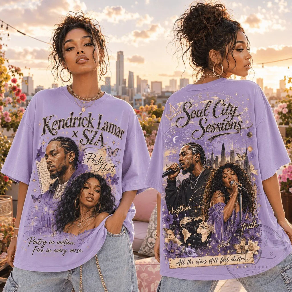 Kendrick Lamar SZA Poetic Heat Soul City Sessions T-Shirt 29 Kendrick Lamar SZA Poetic Heat Soul City Sessions T-Shirt
