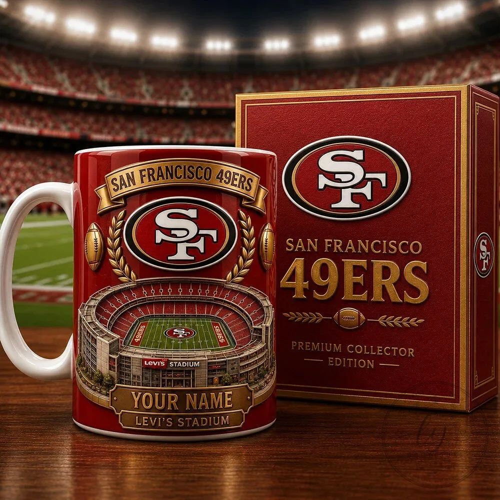 San Francisco 49ers Levi's Stadium Custom Name Ceramic Coffee Mug