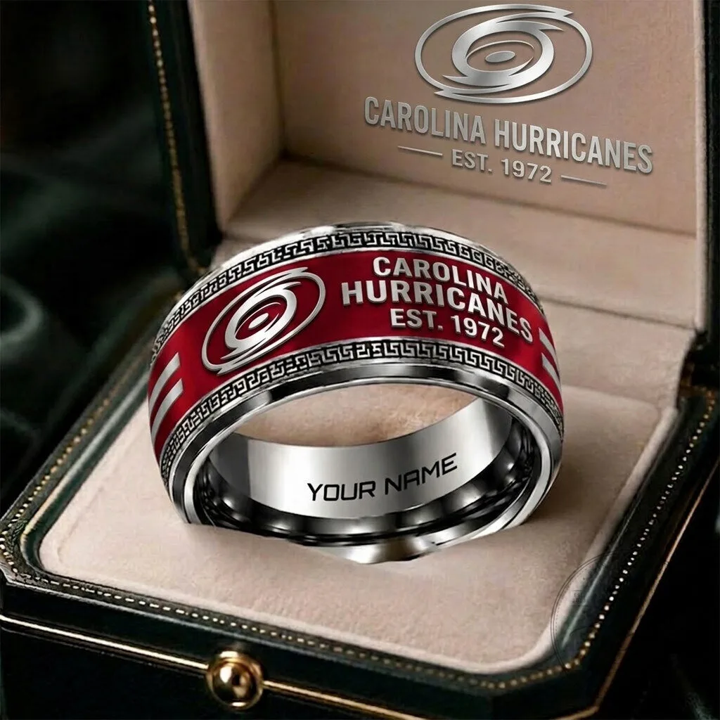 Carolina Hurricanes National Hockey League Personalized Ring