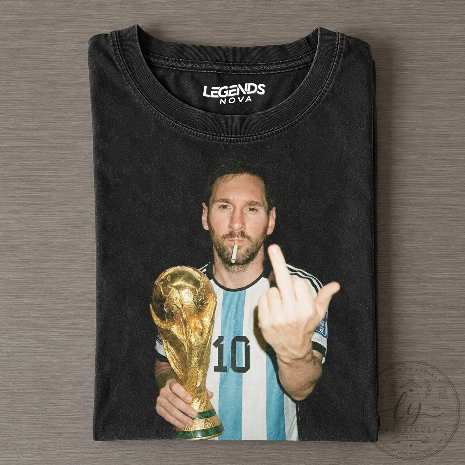 Lionel Messi World Cup Champion Middle Finger Vintage T-Shirt 5 Lionel Messi World Cup Champion Middle Finger Vintage T-Shirt