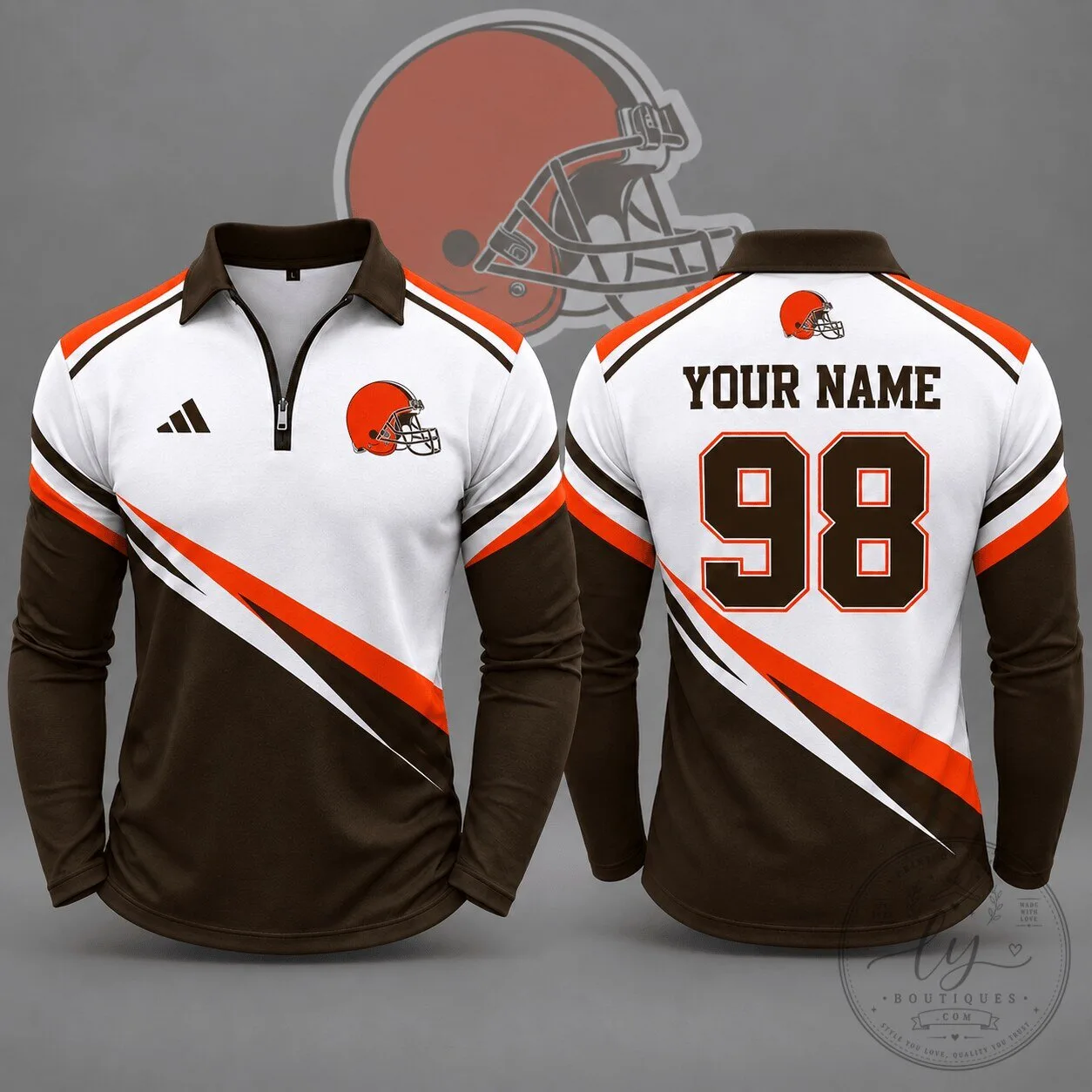 Lionel Messi History Black and White Football Fan T-Shirt 9 Cleveland Browns Football Team Quarter Zip Long Sleeve Polo Shirt